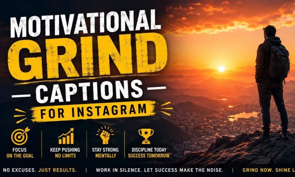Motivational Grind Captions For Instagram
