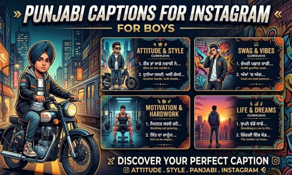 Punjabi Captions for Instagram for Boys