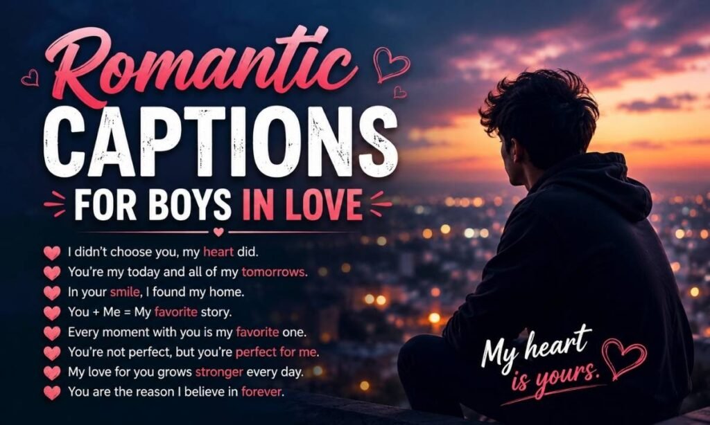 Romantic Captions for Boys in Love