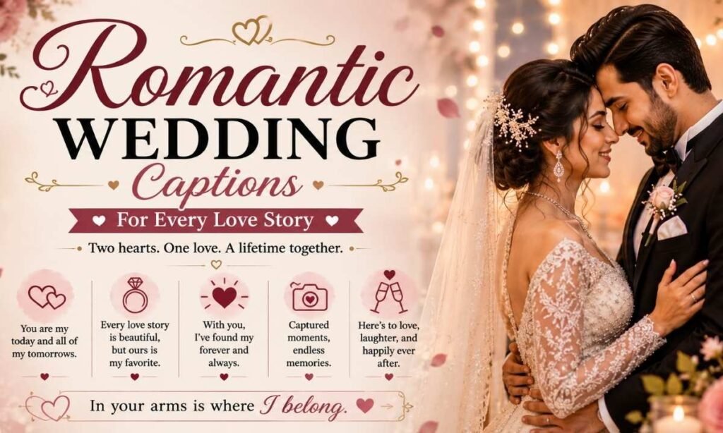 Romantic Wedding Captions