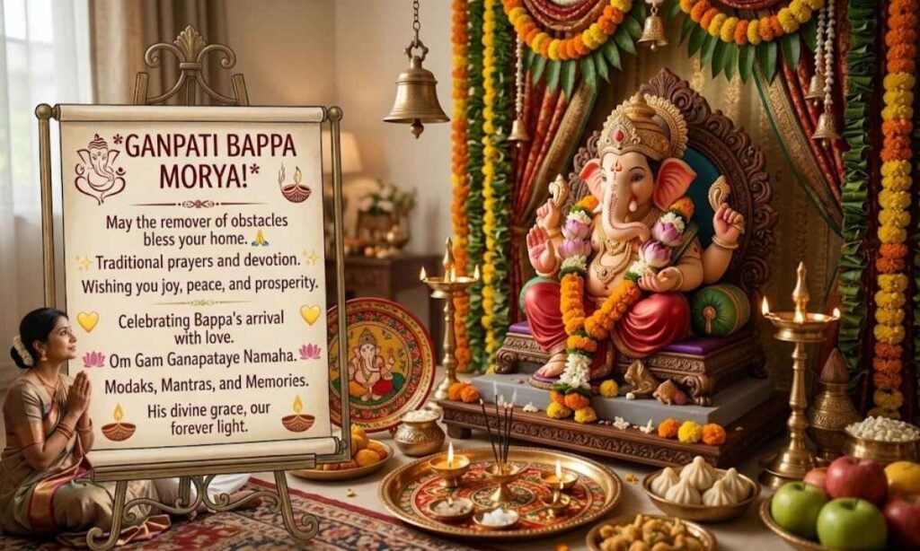 Traditional Ganpati Captions