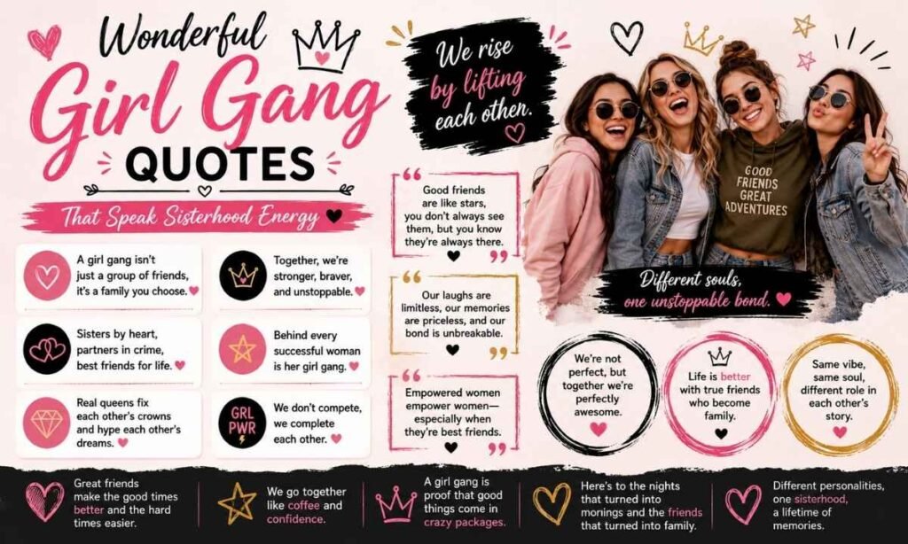 Wonderful Girl Gang Quotes That Speak Sisterhood Energy