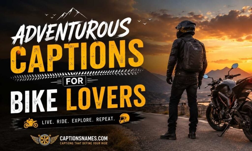 Adventurous Captions for Bike Lovers
