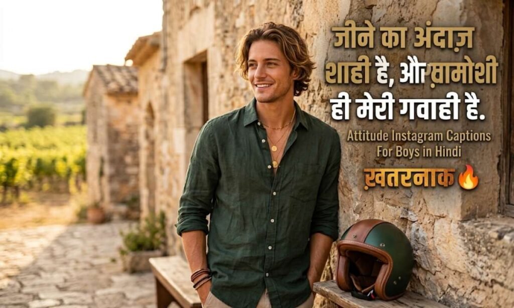 Attitude Instagram Captions For Boys in Hindi