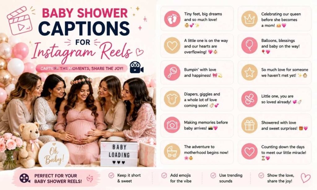 Baby Shower Captions for Instagram Reels
