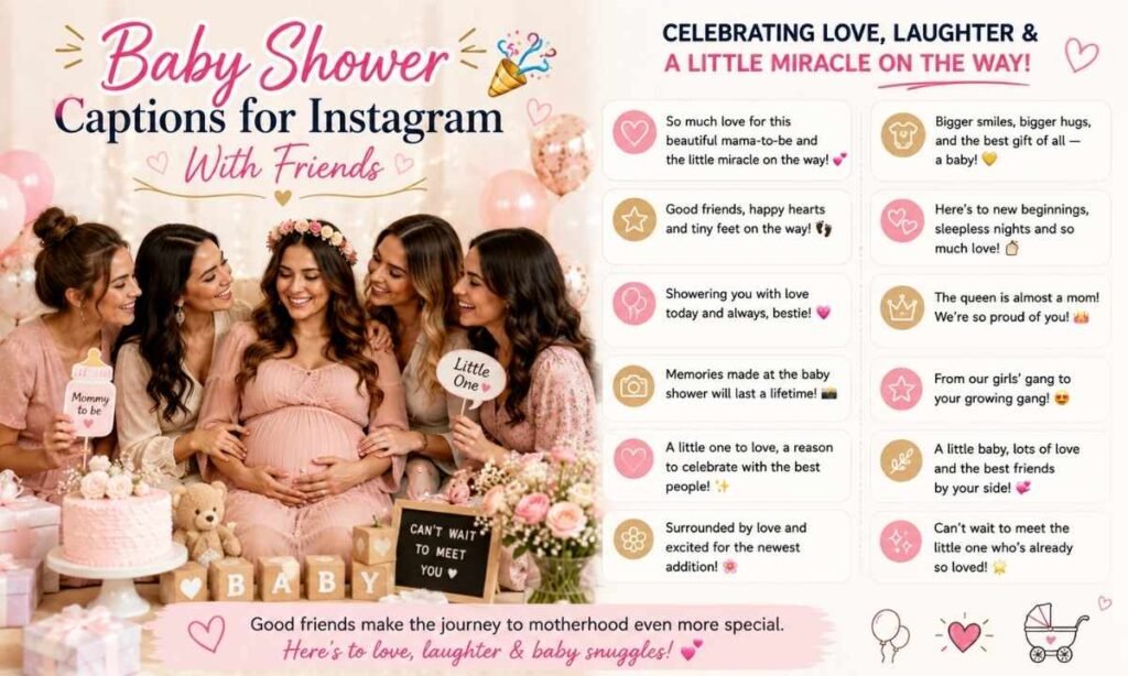 Baby Shower Captions for Instagram With Friends
