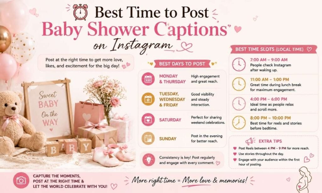 Best Time to Post Baby Shower Captions on Instagram