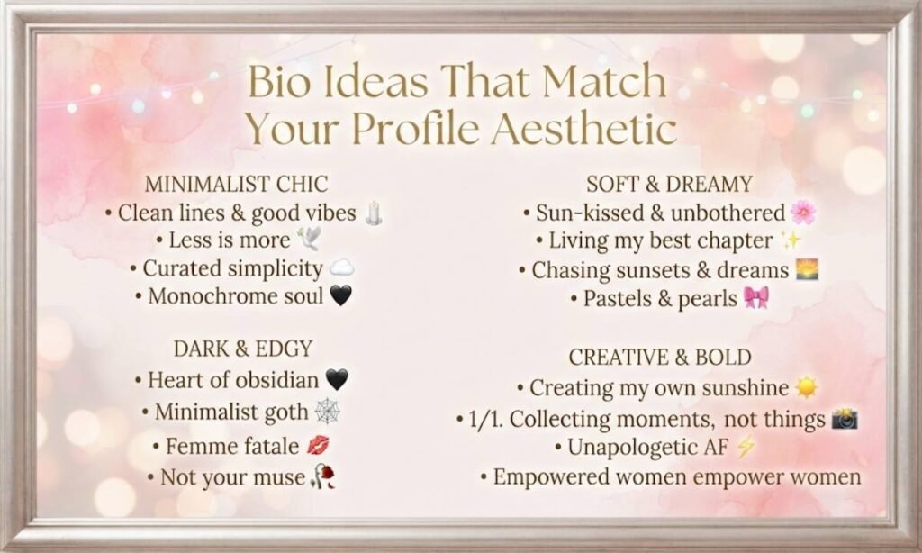 Bio Ideas That Match Your Profile Aesthetic