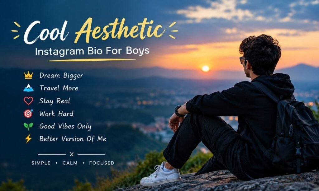 Cool Aesthetic Instagram Bio For Boys
