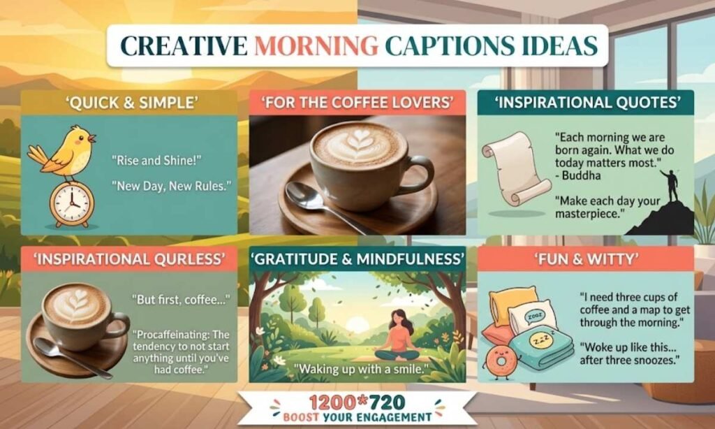 Creative Morning Captions Ideas