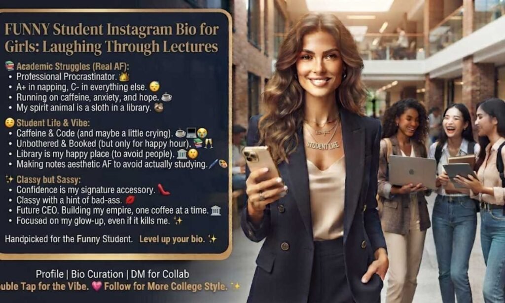 Funny Student Instagram Bio for Girls