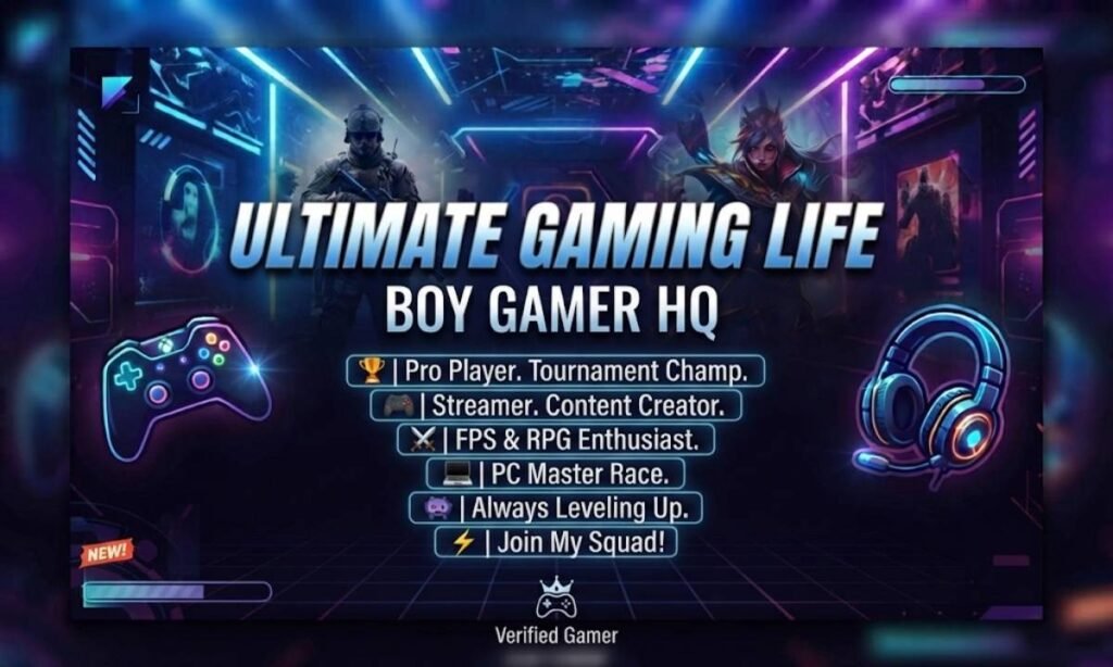 Gaming Bio for Instagram For Boy