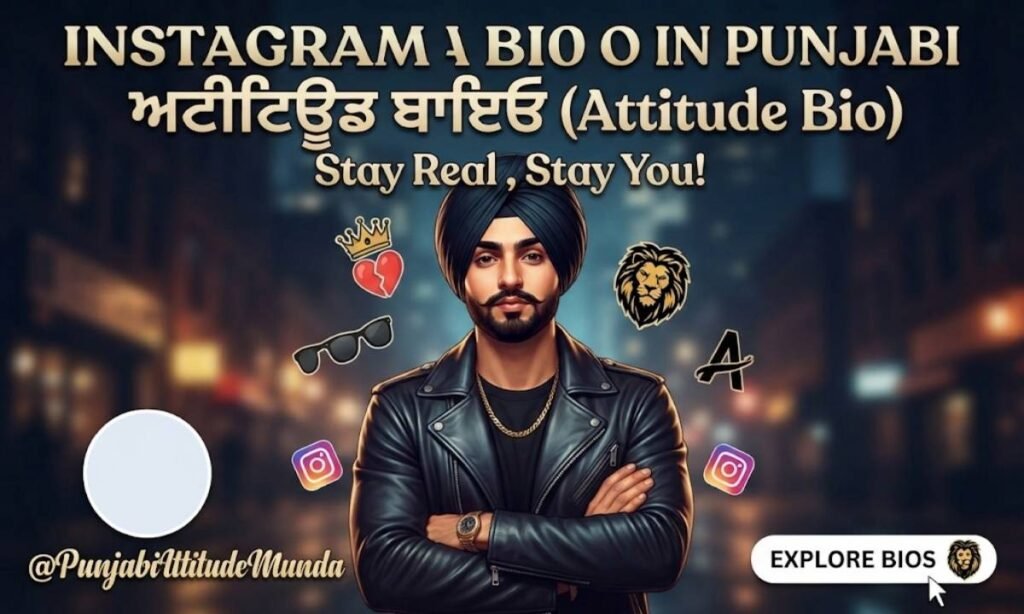 Instagram Bio In Punjabi For Boy Attitude
