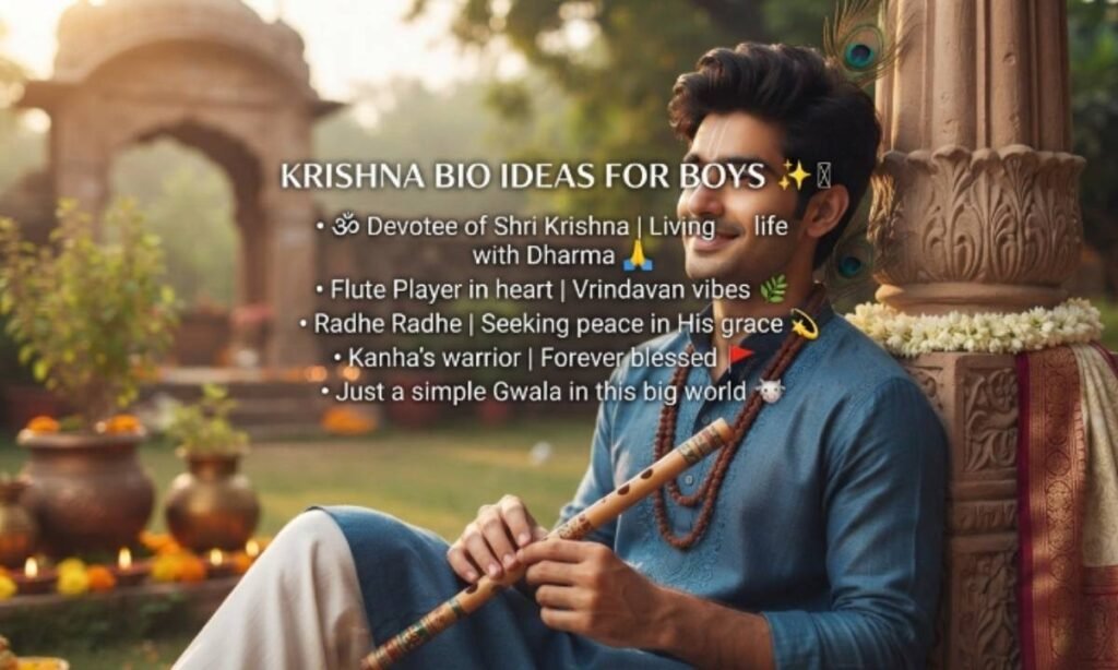 Krishna bio for instagram for boy