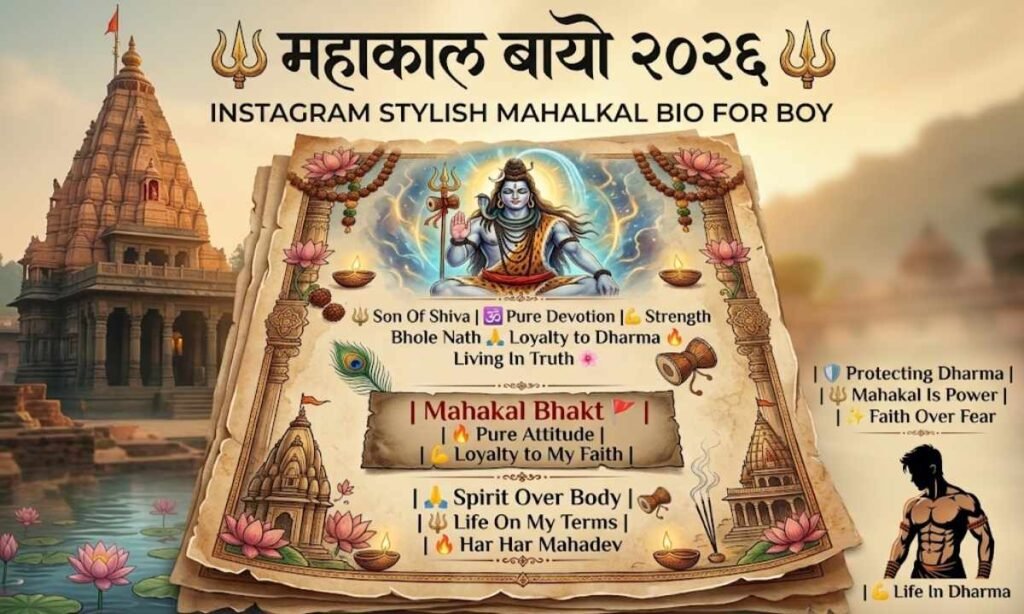 Mahakal Bio For Instagram For Boy Attitude