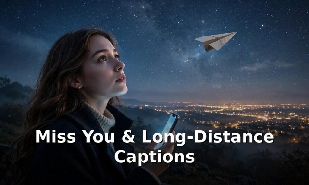 Miss You & Long-Distance Captions for Girlfriend
