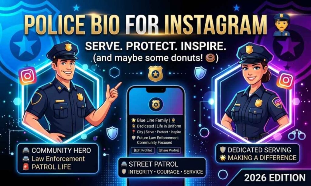 Police Bio For Instagram