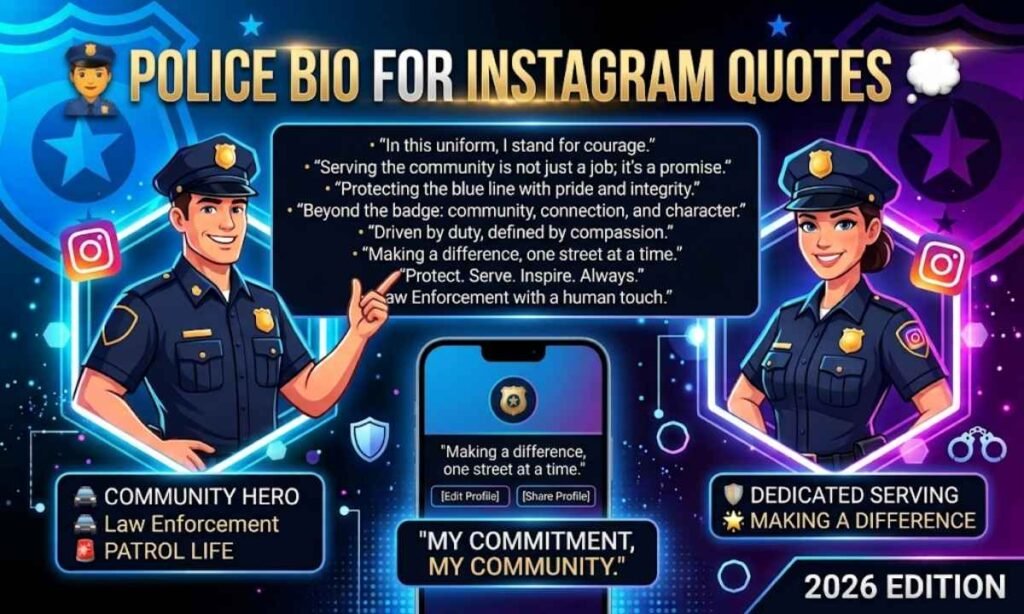 Police Bio For Instagram Quotes
