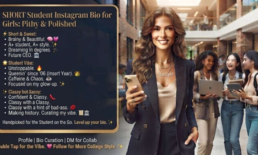 Short Student Instagram Bio for Girls