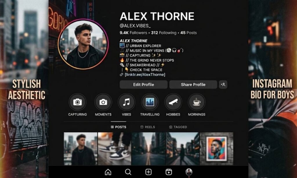 Stylish Aesthetic Instagram Bio For Boys