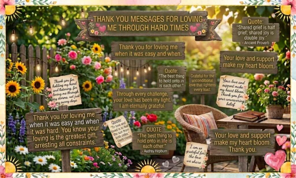 Thank You Messages for Loving Me Through Hard Times