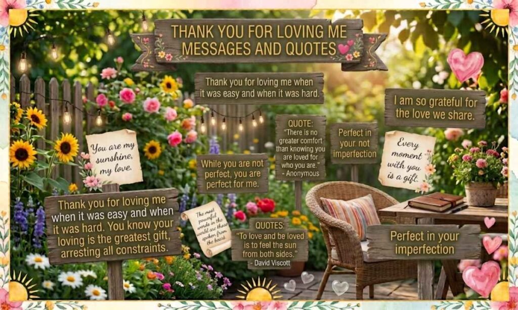 Thank You for Loving Me Messages and Quote