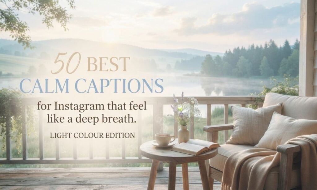 50 Best Calm Captions for Instagram That Feel Like a Deep Breath