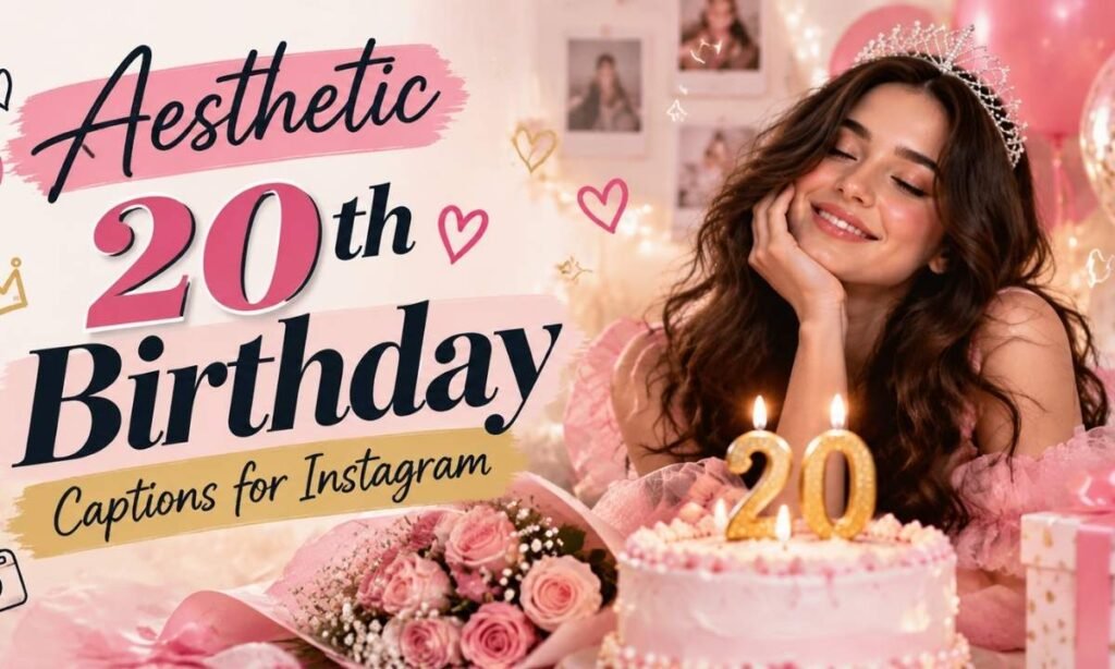 Aesthetic 20th Birthday Captions for Instagram
