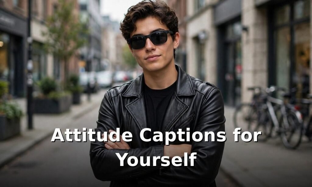 Attitude Captions for Pictures of Yourself