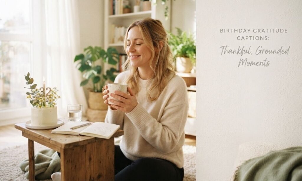 Birthday Gratitude Captions for Thankful, Grounded Moments