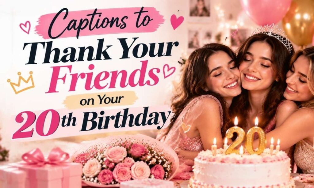 Captions to Thank Your Friends on Your 20th Birthday