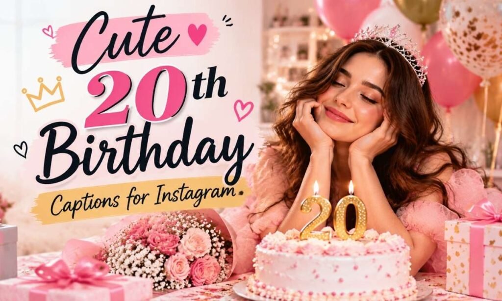 Cute 20th Birthday Captions for Instagram