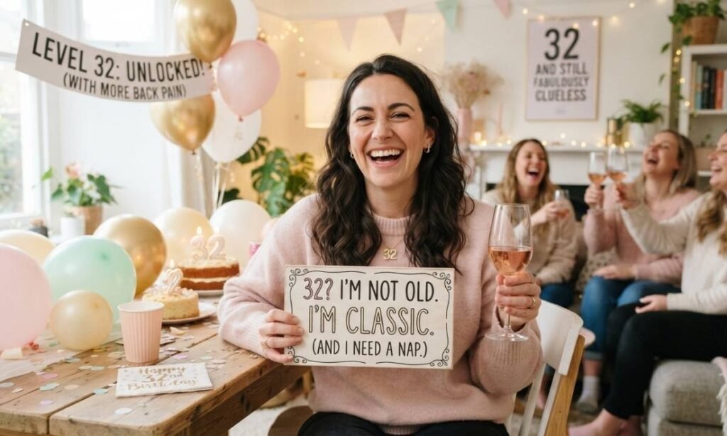 Funny 32nd Birthday Captions