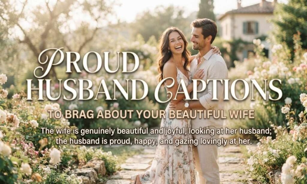 Proud Husband Captions to Brag About Your Beautiful Wife