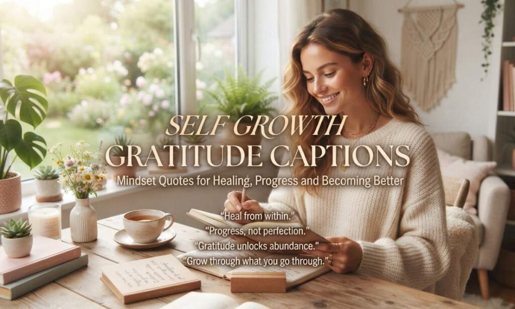 Self Growth Gratitude Captions