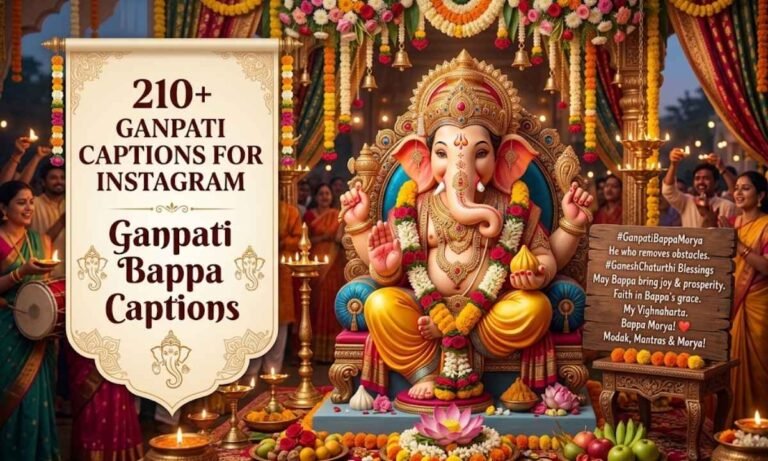 210+ Ganpati Captions For Instagram – Ganpati Bappa Captions