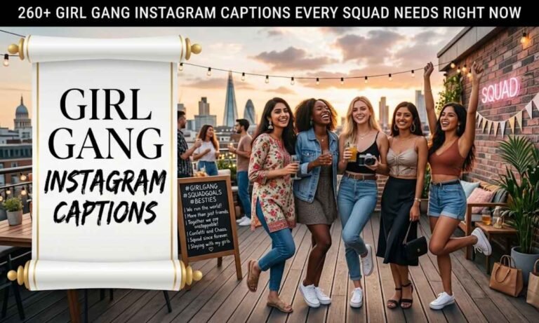 260+ Girl Gang Instagram Captions Every Squad Needs Right Now