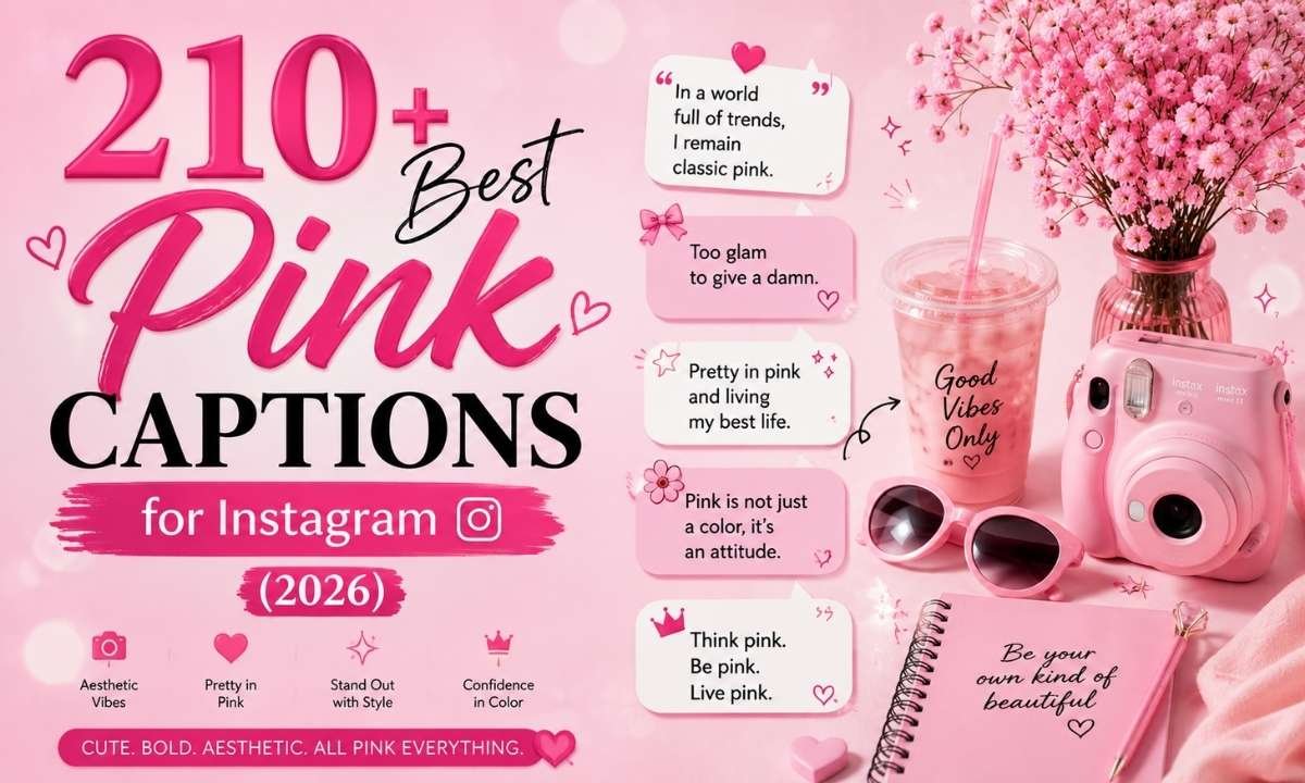 Best Pink Captions for Instagram (2026)
