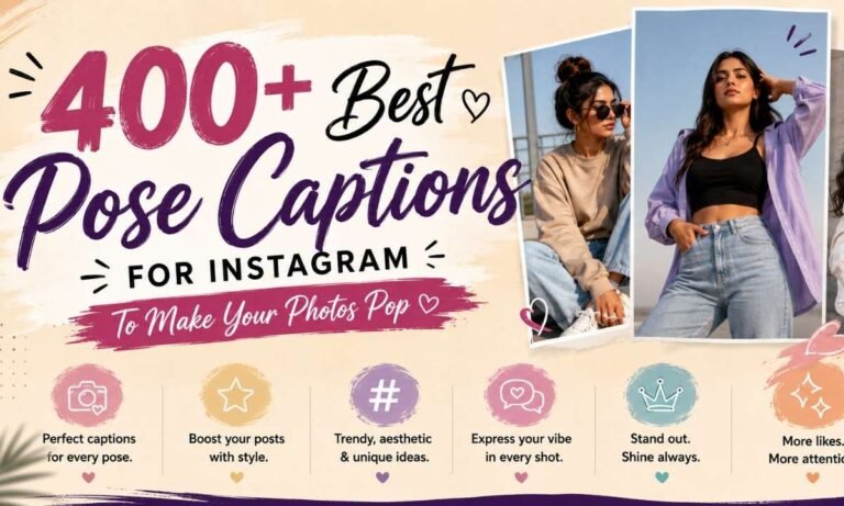Best Pose Captions For Instagram To Make Your Photos Pop