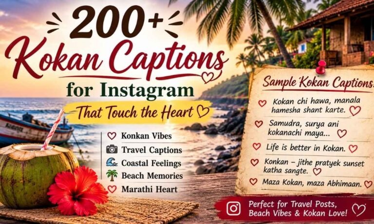 Kokan Captions for Instagram That Touch the Heart