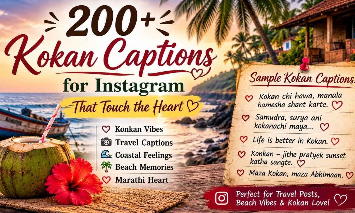 Kokan Captions for Instagram That Touch the Heart