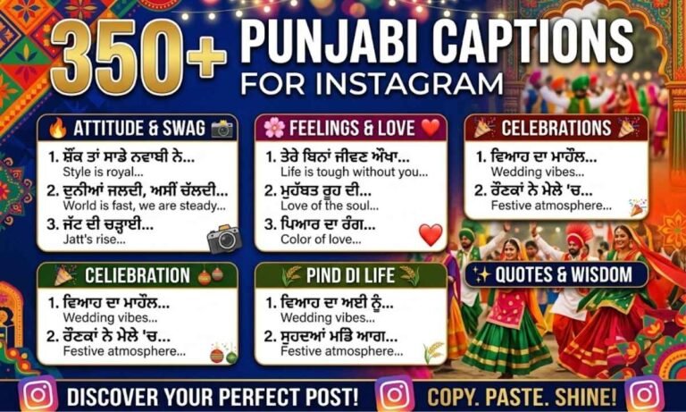 Punjabi Captions for Instagram