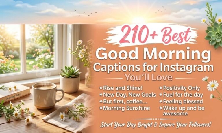 Best Good Morning Captions for Instagram You will Love