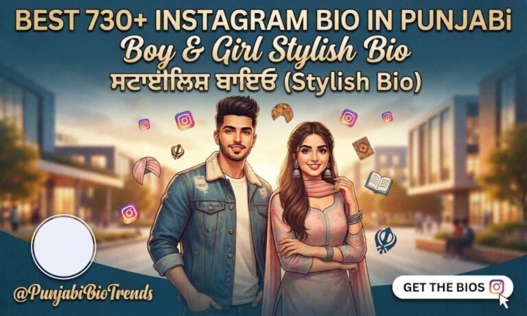 Instagram Bio In Punjabi Boy & Girl Stylish Bio