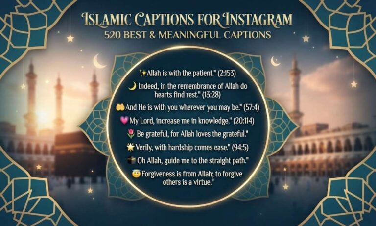 Islamic Captions for Instagram