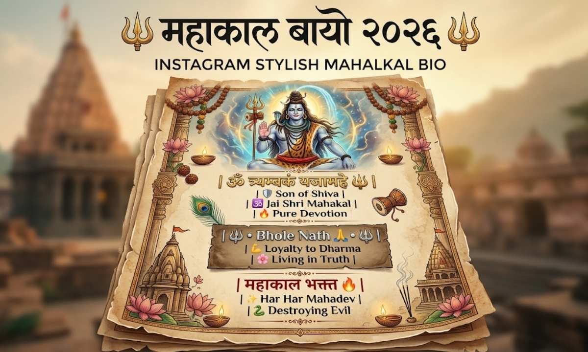 Mahakal Bio For Instagram Stylish Mahakal Bio (2026)
