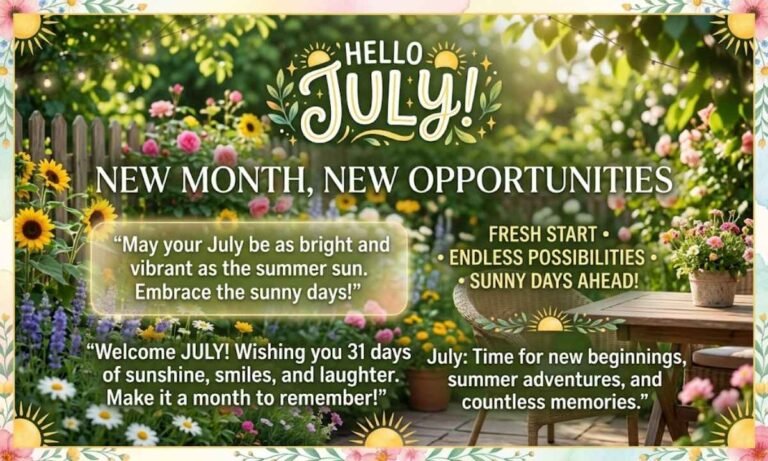 New Month July Quotes and Messages