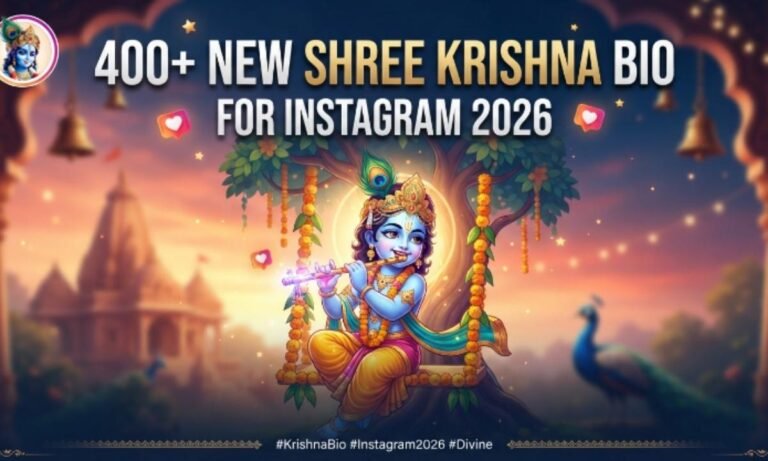 New Shree Krishna Bio For Instagram 2026