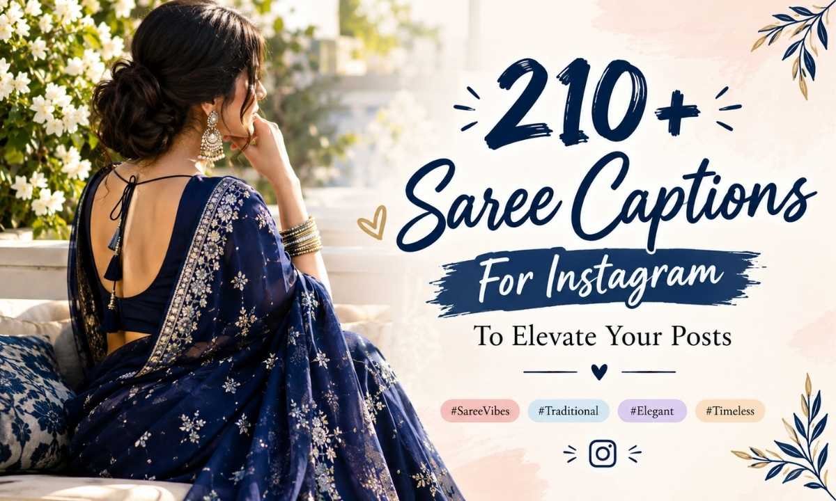 Saree Captions For Instagram To Elevate Your Posts