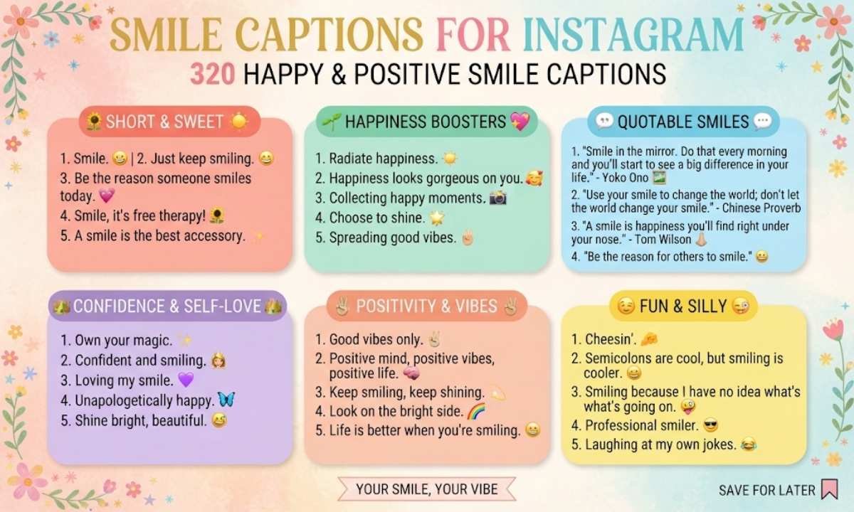 Smile Captions for Instagram